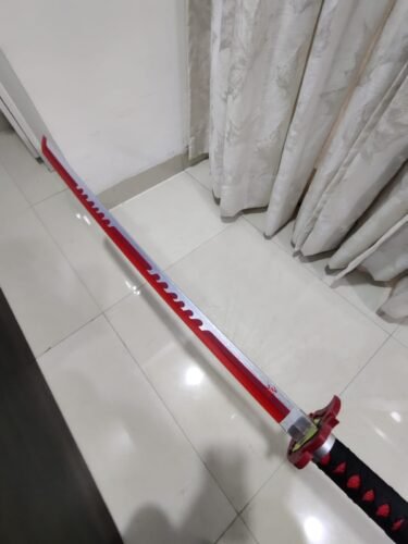 Click to view full screen *LED* NEW* FIRE Tanjiro's New Nichirin x SwordsMan *PRICE DROP* photo review